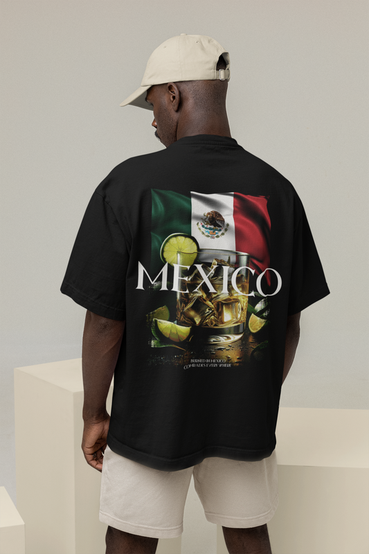 BURNED IN MEXICO COMRADES EVERYWHERE Oversized Shirt