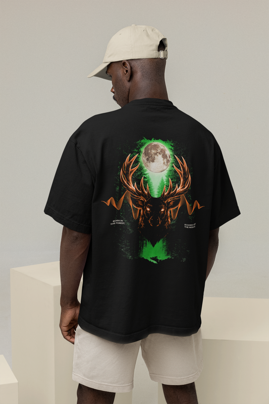 Born in the forest. Echoed in the night. Oversized shirt