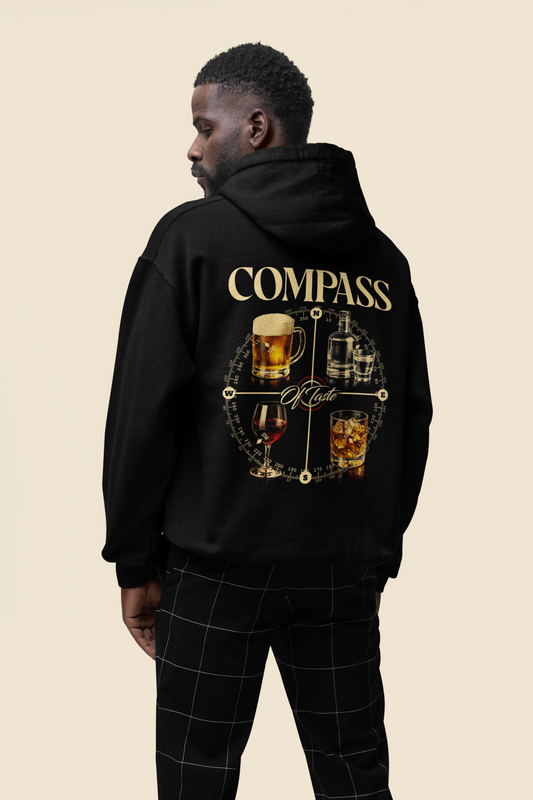 Compass of taste. Oversized hoodie